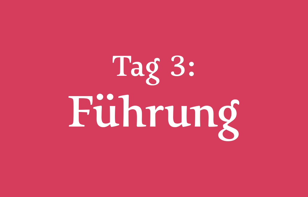 Tag 3: Führung