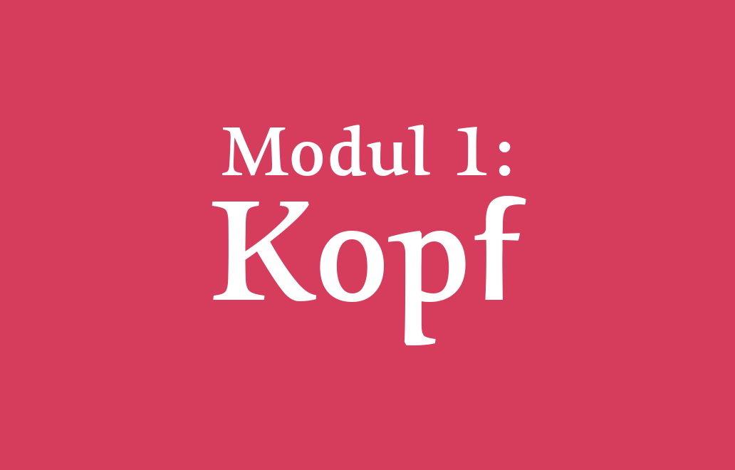 Modul 1: Kopf Modul 1: Kopf